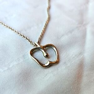 Tiffany & Co. 925 Silver Apple Pendant Necklace